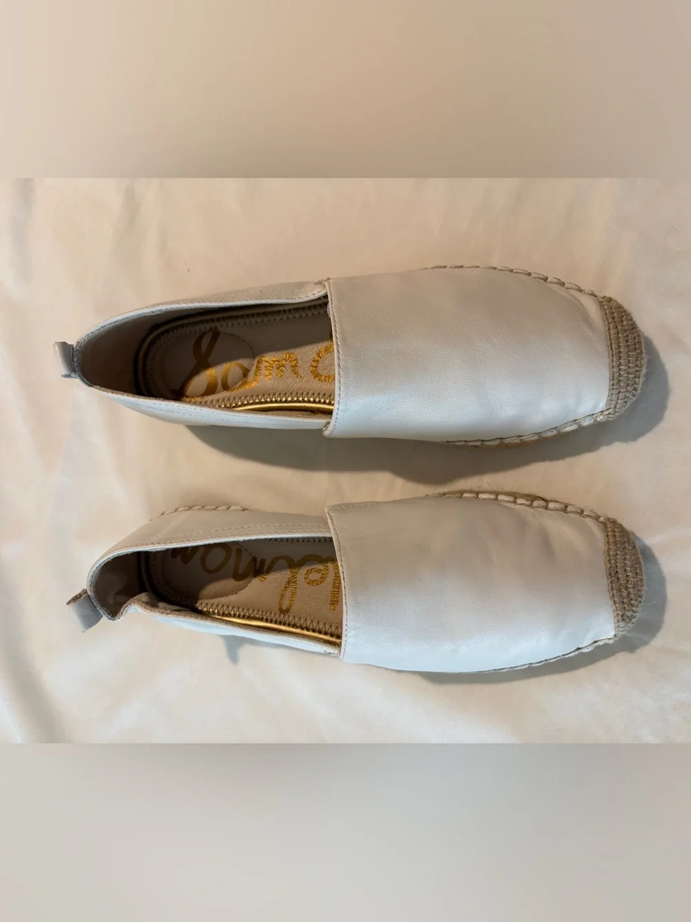 Sam Edelman white leather